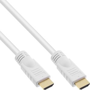 HDMI kabel - versie 2.0 (4K 60Hz + HDR) - CU koper aders / wit - 10 meter