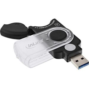 InLine - 66772I - Geheugenkaartlezer - Zwart - USB 3.2 Gen 1