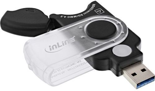 InLine - 66772I - Geheugenkaartlezer - Zwart - USB 3.2 Gen 1