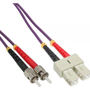 SC - ST Duplex Optical Fiber Patch kabel - Multi Mode OM4 - 10 meter