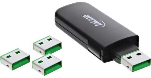 InLine USB poortslot - sleutel met 4 sloten