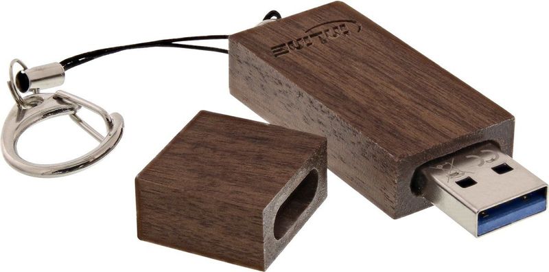 InLine 35061W USB flash drive 8 GB USB Type-A 3.2 Gen 1 (3.1 Gen 1) Hout