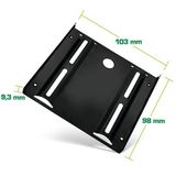 InLine - Geheugen Slot Adapter - Zwart - 3.5" naar 2.5"