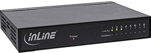 InLine - Gigabit Schakelaar - 8 Poorts - Zwart