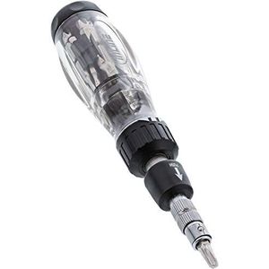 InLine 43092 Flex ratelschroevendraaier met bithouder, 14-in-1, zwart