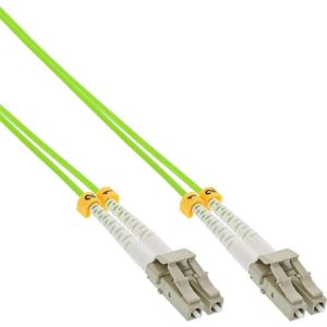 InLine 88544Q LWL Duplex Kabel, LC/LC, 50/125µm, OM5, 0,5m