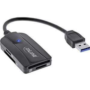 InLine - 66772A - Card Reader - USB 3.1 - USB-A - Compatibel met SD/SDHC/SDXC
