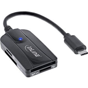 InLine 66772C geheugenkaartlezer USB 3.2 Gen 1 (3.1 Gen 1) Type-C Zwart