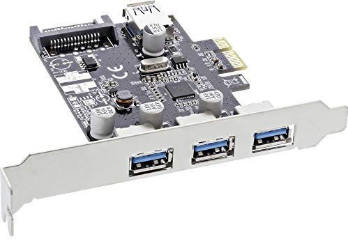 InLine - Controlekaart - 4-poorts PCI-Express USB 3.0 - Zwart - Aluminium