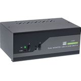 InLine - KVM Desktop Switch - Zwart - Dual-Monitor-DP - 4K Ondersteuning