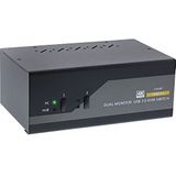 InLine 62652I KVM Desktop Switch, 2-voudig, Dual Monitor, HDMI, 4K, USB 3.0, Audio