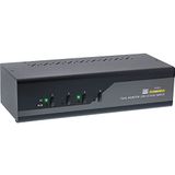 InLine - KVM Desktop Schakelaar - Zwart - Grijs - 2x HDMI - Resolutie tot 3840x2160