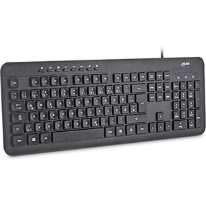 InLine Ontwerp toetsenbord (DE, Bedraad), Toetsenbord, Zwart