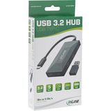 InLine 35399 interface hub USB 2.0 Type-C 5000 Mbit/s Zwart