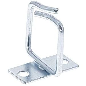 Kabeloog met schroefgaten | 40 x 40 mm | zilver