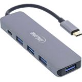 InLine 33271L interface hub USB 2.0 Type-C 5000 Mbit/s Grijs