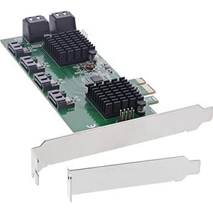InLine® 76617K interfacekaart, 8x SATA 6Gb/s controller, PCIe 2 (PCI-Express)