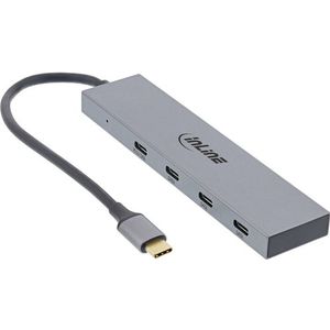 InLine 35392B interface hub USB 2.0 Type-C 10000 Mbit/s Grijs