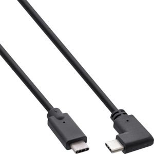 USB-C Kabel - Een kant haaks - USB 3.2 Gen 2 - 1,5 meter - Zwart