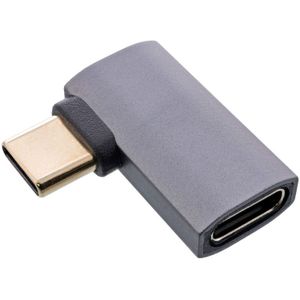 InLine USB-C haakse adapter | links/rechts | USB4 40 Gbps | PD 240W | 8K 60Hz | aluminium
