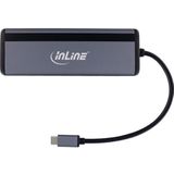 InLine 33278B interface hub USB Type-C 1000 Mbit/s Grijs