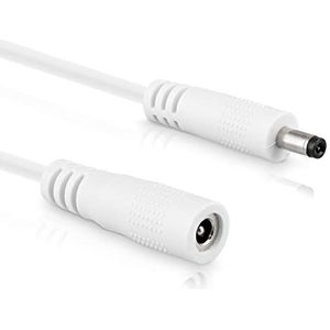 InLine® DC verlengkabel 3,5 x 1,35 mm, AWG 18, wit, 5 m
