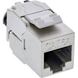 InLine® Keystone RJ45 Buchse Slim, SNAP-In, Cat.6A, geïntegreerde kabelbinders