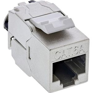 InLine® Keystone RJ45 Buchse Slim, SNAP-In, Cat.6A, geïntegreerde kabelbinders