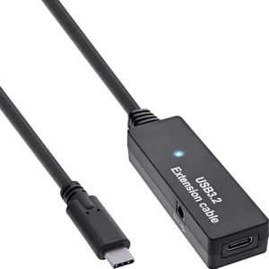 InLine USB 3.2 Gen.1 Actieve Uitbreiding (5 m, USB 3.2 Gen 1), USB-kabel