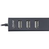 InLine 33293J interface hub USB 2.0 Type-A 480 Mbit/s Zwart