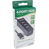 InLine 33293J interface hub USB 2.0 Type-A 480 Mbit/s Zwart