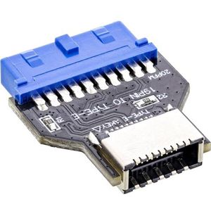 InLine® usb 3.0 moederbord naar usb 3.2 type-e key-a adapter intern