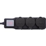 InLine 16493P Overspanningsbeveiliging Zwart 3 AC-uitgang(en) 230 V 5 m