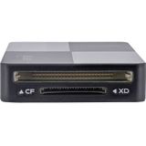 InLine - Multi Cardreader Hub - Grijs - USB 3.2 - 3 USB-A Poorten