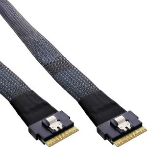InLine® Slim SAS-kabel, SFF-8654 8X naar SFF-8654 8X, 48 Gb/s, 1 m