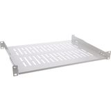 InLine - 19" Plank - Grijs - SPCC-Staal - 350mm Diepte - 50kg Draagvermogen