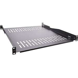 InLine - 19" Plank - Zwart - SPCC-Staal - 550mm Diepte - 1U Hoogte