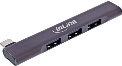 Slim - USB-C Hub - Grijs - 3x USB-A 2.0 en 1x USB-A 3.2 Gen 1