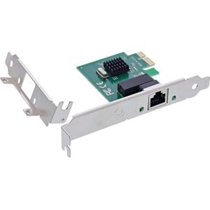 InLine - 51125M - Netwerkkaart - Low Profile - PCIe x1, 1x RJ45 1 Gb/s, Realtek RTL8111H