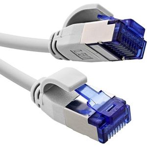 InLine® Patch cable slim, Cat.6A, S/FTP, TPE (LSZH) flexible, PoE, white, 7.5m