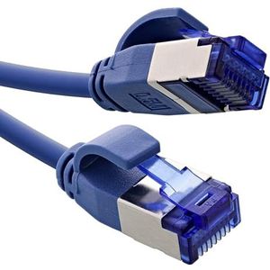 InLine® Patchkabel Slim, Cat.6A, S/FTP, TPE (LSZH) flexibel, PoE, Kupfer (CU), LAN, Ethernet, Netzwerk Kabel, RJ45 Gigabit, blau, 5m, 74905B