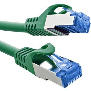 InLine® Patchkabel, Cat.6A, S/FTP, TPE (LSZH), CCA, PoE, LAN, Ethernet, netwerkkabel, RJ45 Gigabit, groen, 5 m, 72605G
