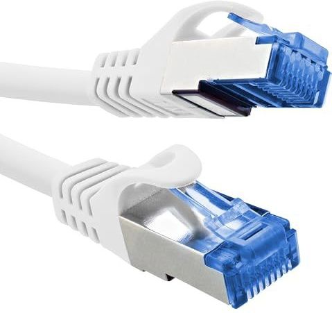 InLine® Patchkabel, Cat.6A, S/FTP, TPE (LSZH), CCA, PoE, LAN, Ethernet, Netzwerk Kabel, RJ45 Gigabit, weiß, 7,5m, 72607W