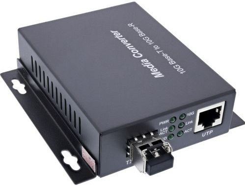 InLine 66659E netwerk media converter 10000 Mbit/s 850 nm Multimode Zwart