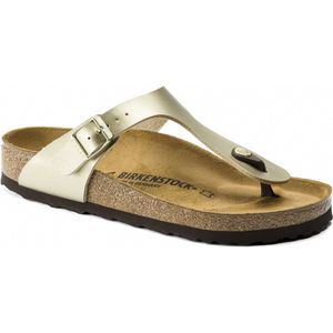 Birkenstock - Gizeh - Teenslipper - Imitatieleer - Zwart