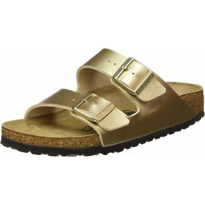 Birkenstock - Dames sandalen en slippers - Arizona W Birko-Flor Gold voor Dames - Maat 38 - Goud