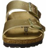 Slipper Birkenstock Women Arizona Birko-Flor Gold Narrow