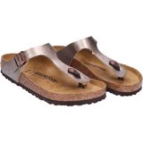 BIRKENSTOCK - Gizeh - Slippers - Metallic Taupe - Synthetisch Materiaal