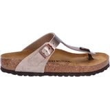 BIRKENSTOCK - Gizeh - Slippers - Metallic Taupe - Synthetisch Materiaal