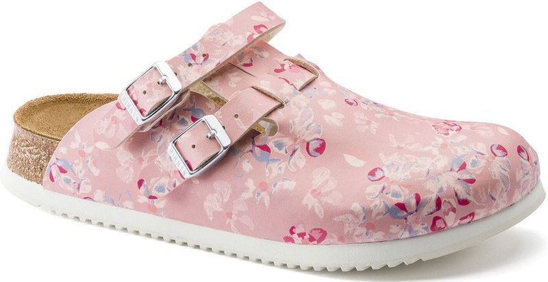 Birkenstock Kay SL Pantolette Flower Field Rose schmale Weite Gr. 39 1 St Schuhe
